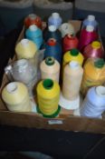 Box Containing Assorted Polyester Threads