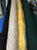 Four Rolls of DNK Fabric Assorted Colours and Lengths