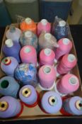 Approximately 20 Rolls of Mixed Polyester Threads