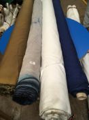 Four Rolls of DNK Fabric Assorted Colours and Lengths