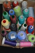 Box of Assorted Colour Polyester Thread
