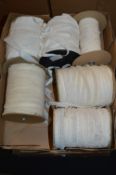 Six Rolls of Cream Lace Trim