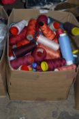 Box Containing Assorted Cones of 120 Cotton Thread