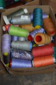 Box Containing Assorted Cones of 120 Cotton Thread