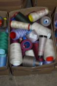 Box Containing Assorted Cones of 120 Cotton Thread