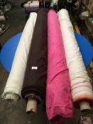 Four Rolls of DNK Fabric Assorted Colours and Lengths