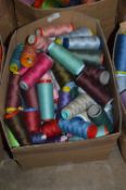 Box Containing Assorted Cones of 120 Cotton Thread