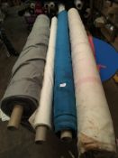 Four Rolls of DNK Fabric Assorted Colours and Lengths