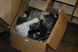 Box Containing Assorted Fashion Belts, Adjustable Straps, Buttons, Bangles, etc.