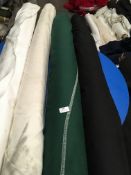 Four Rolls of DNK Fabric Assorted Colours and Lengths