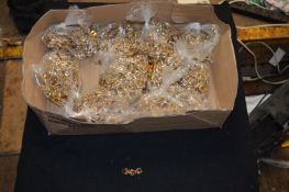 Nine Bags of Brass & Amber Decorative Buckles