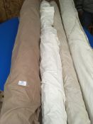 Four Rolls of DNK Fabric Assorted Colours and Lengths