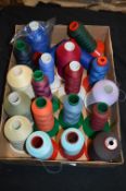 Approximately 20 Rolls of Mixed Polyester Threads