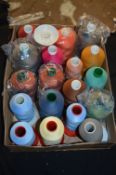 Twenty Cones of Mixed Polyester Threads