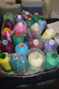 Box Containing Assorted Polyester Threads