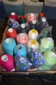 Box Containing Assorted Polyester Threads