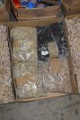 Box Containing Beige Woven Cord Buttons