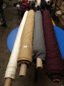 Four Rolls of DNK Fabric Assorted Colours and Lengths