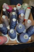 Approximately 20 Rolls of Mixed Polyester Threads
