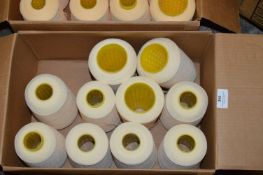 Ten Cones of Lemon Polyester Thread