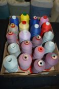 Box Containing Assorted Polyester Threads