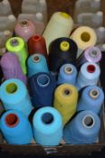 Eighteen Cones of Mixed Polyester Thread
