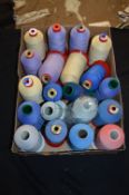 Twenty Cones of Mixed Polyester Threads