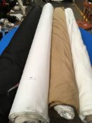 Four Rolls of DNK Fabric Assorted Colours and Lengths