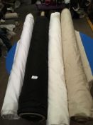 Four Rolls of DNK Fabric Assorted Colours and Lengths