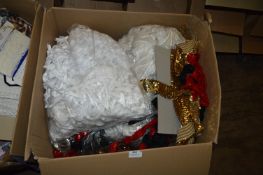 Box Containing Bra Straps, Lace Trim, Chrome Buckles, Sequin Details, etc.