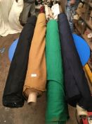 Four Rolls of DNK Fabric Assorted Colours and Lengths