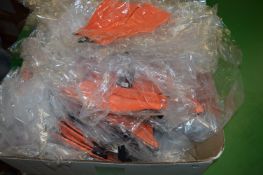 Box Containing 30 Pairs of Orange Stretchy Shorts, etc.