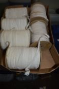 Six Rolls of Off White Elasticated Lingerie Trim