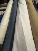 Four Rolls of DNK Fabric Assorted Colours and Lengths