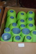 Sixteen Cones of Lime Green Polyester Thread