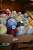 Box Containing Twenty Spools of Polyester Thread (Mixed Colours)