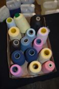 Fifteen Cones of Mixed Polyester Thread