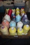Box Containing Assorted Polyester Threads