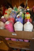 Box Containing Twenty Spools of Polyester Thread (Mixed Colours)