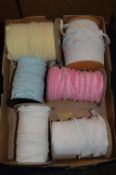 Six Rolls of Mixed Lace Lingerie Trim