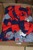 Box of Assorted Navy Blue and Striped Babies Hats