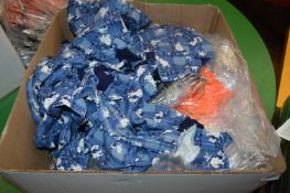 50 Assorted Children's Items Including Dalmatian Dungarees, Orange Stretchy Shorts, etc.