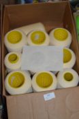 Ten Cones of Lemon Polyester Thread