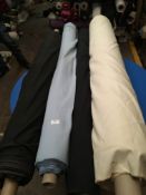 Four Rolls of DNK Fabric Assorted Colours and Lengths