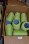 Eight Cones of Green Polyester Thread