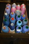Approximately 20 Rolls of Mixed Polyester Threads