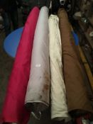 Four Rolls of DNK Fabric Assorted Colours and Lengths
