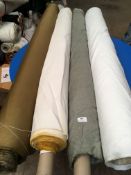Four Rolls of DNK Fabric Assorted Colours and Lengths