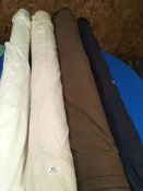 Four Rolls of DNK Fabric Assorted Colours and Lengths