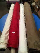 Four Rolls of DNK Fabric Assorted Colours and Lengths
